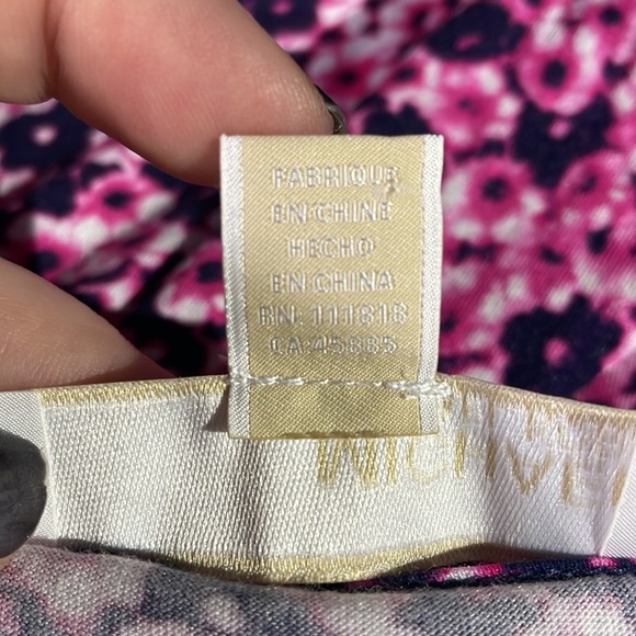 MICHAEL Michael Kors Blue Pink Relaxed Tie Front Blouse - Picture 4 of 7